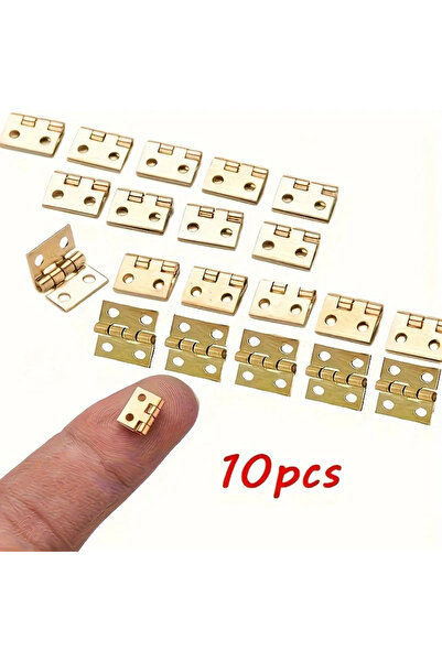 Choice J-SH-HG-626 10 Pcs Mini Small Metal Hinge for 1/12 House Miniature Cab...