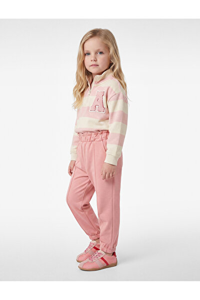 Koton Viscose Blended Jogger Sweatpants with Elastic Waist Pocket Detail