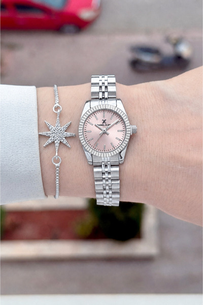 Daniel Klein Kadranı Pembe Kordonu Silver Renk 22,5 Mm 24 Ay Garantili Kadın ...