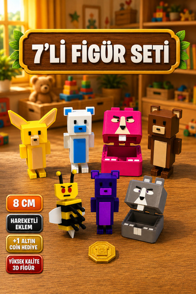 YAGLİZ Super Bear Adventure Baaren Ayı ve Shicka Koleksiyon Seti