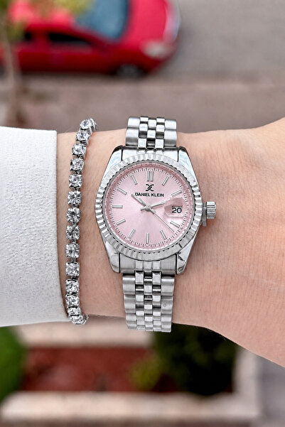 Daniel Klein Kadranı Pembe Kordonu Silver Renk 28 Mm 24 Ay Garantili Kadın Ko...