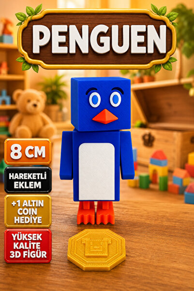 YAGLİZ Super Bear Adventure Penguen Oyuncak