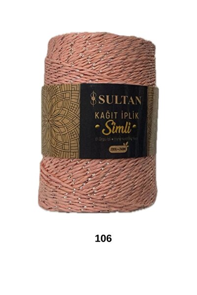 hobi dünyası evim Sultan Glitter Paper String Bag Hat Supla Basket Macrame Wi...