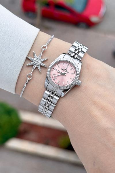 Daniel Klein Dial Pink Cord Metallic Color 22.5 mm 2 Year Warranty Women's Wr...