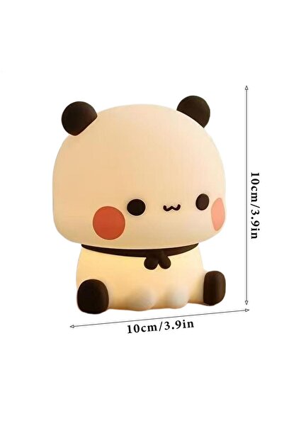 Choice A LED Night Lights Cute Panda Silicone Lamp Battery powered Touch Nigh...
