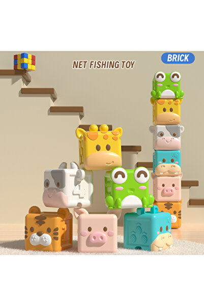 Choice 6pcs Blocks Baby Soft Building Blocks Toys Soft Teething Toy for Babie...
