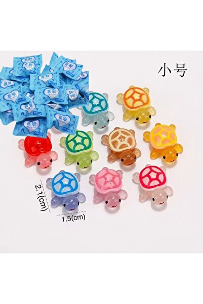 Choice 100pcs 100 Only Mini Ocean Turtle Resin Ornament｜Glow-in-the-Dark Mult...