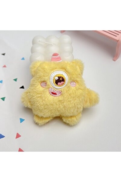 Choice4 Yellow Trend Little Monster Pendant Cute Keychain Cartoon Plush Backp...