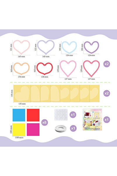 Choice 02 Types of Love 15pcs/set Kids Paper Cutting Kit Window Art Craft Sup...
