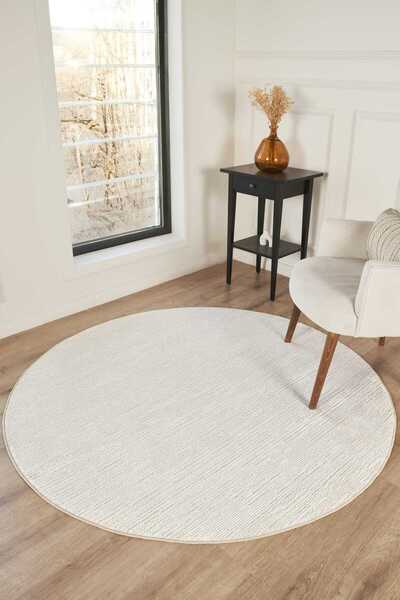 Esperya Home Vesna Modern Dokuma Halı Krem Yumuşak Dokulu Premium Salon Oturm...