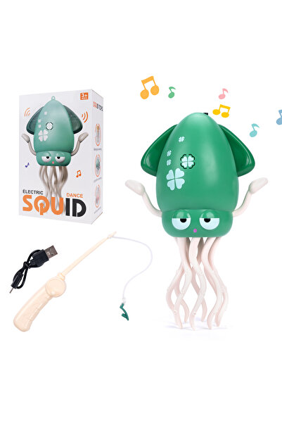 Choice6 Green Octopus-USB Kids Electronic Pet Toys Dancing Octopus&Duck Music...
