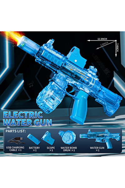 choice2 1 New M416 Electric Water With light Sprays Flame Effect Continuously...