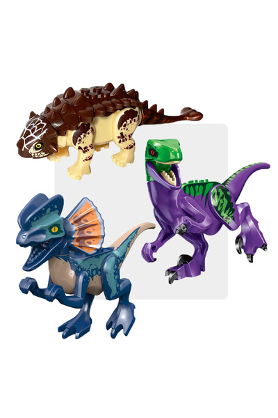 Choice15 Dinosaur Set K Cool Jurassic Dinosaurs World Velociraptor Triceratop...