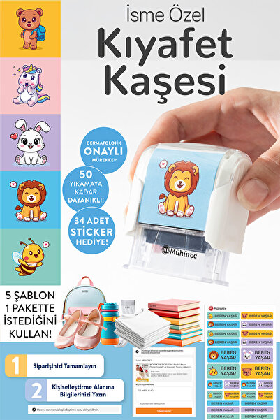 WOODCRAFT CREATIVE Kıyafet Kaşesi Özelleştirilebilir ve Dayanıklı Tasarım Öğr...