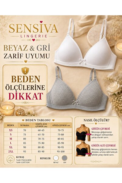 sensiva lingerie 2-Pack Training Bra Wire-Free Soft Bra - My First Bra 2-Pack...
