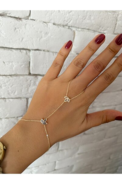 DGK COLLECTİON 14K gold renk,nilüfer çiçeği zarif şahmeran