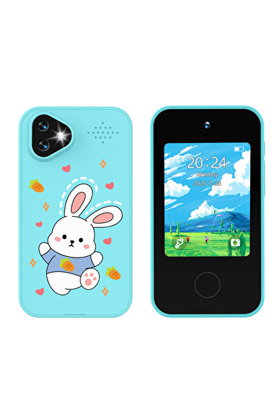 Choice5 Rabbit Blue Kids Smart Phone Toy with Dual Camera Educational Games M...