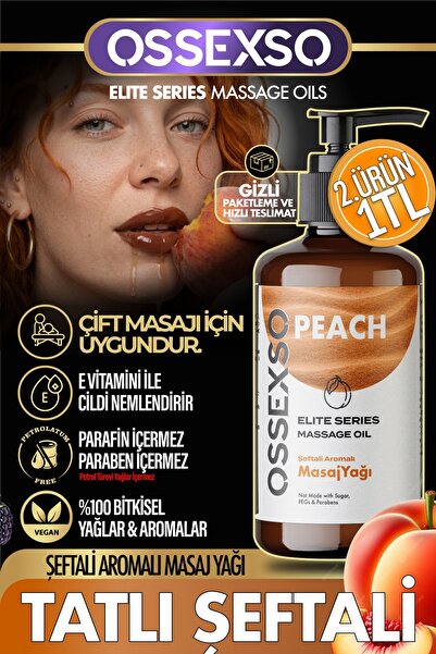 OSSEXSO Yenilebilir Doğal Şeftalili Afro dizyak Etkili Aromaterapi Masaj Yağı...