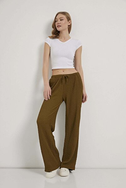 Arma Life Armalife 26785 women's trousers with waist tie detail Textured