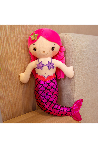 choice2 B 1PC Cartoon Mermaid Plush Doll Toy Mini Pillow Plush Toys for Birth...
