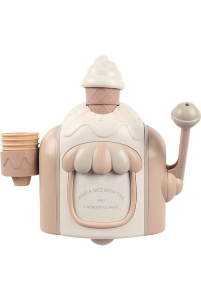 Choice Beige Kids Bubble Foam Machine - Car Bath Toys with Powerful Suction, ...