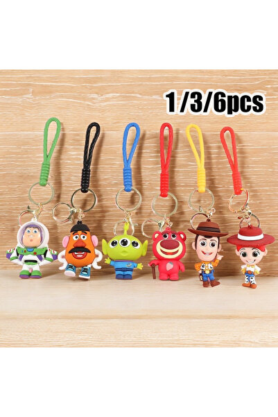 Choice Mix(6pcs) 6Pcs/set Super Cute Anime Toy Story Themed Keychains Woody B...