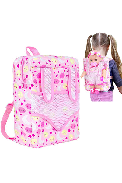 Choice pink Fashion Newborn Backpack Doll Cute Flower Handbag for Girls Dolls...
