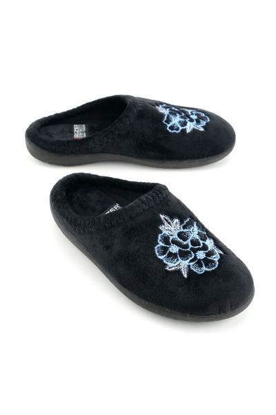 GEZER Women's Winter Floral Patterned Home Garden Gondola Slippers