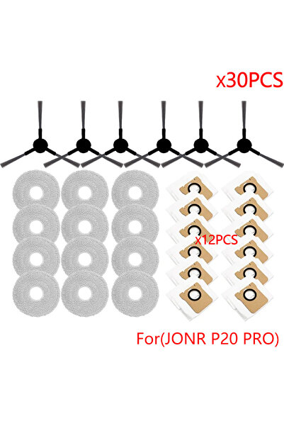 Choice 30PCS SET C Accessories For JONR P20 PRO Vacuum Robot, Side Brush Mop ...