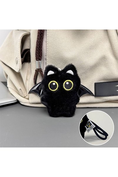 Choice A-Rope New Fish Black Cat Plush Doll Keychain Bib Strawberry Doll Bag ...