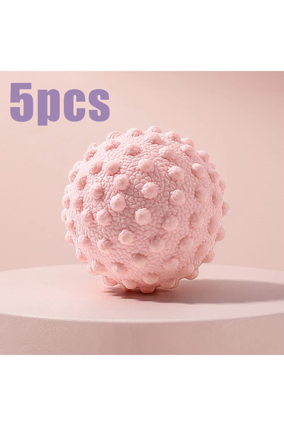 Choice Pink 5pcs Fascia Ball Raised Point Massage Ball TPR Posture Master Yog...