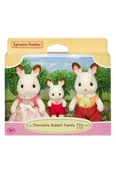 SYLVANIAN FAMILIES Three rabbits Cute Toys Figures Sylvanians Family Calico C...