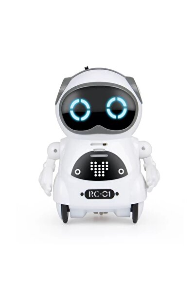 choice2 WHITE Pocket Robot Talking Interactive Dialogue Voice Recognition Rec...