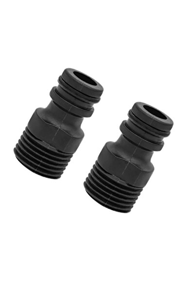 Choice black-2pcs 2Pcs BSP Threaded Tap Adaptor Garden Water Hose Quick Pipe ...