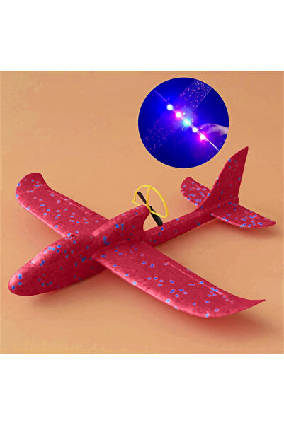 Choice Red Electric Foam Plane Glider Hand Throw Airplane with LED Light Auto...
