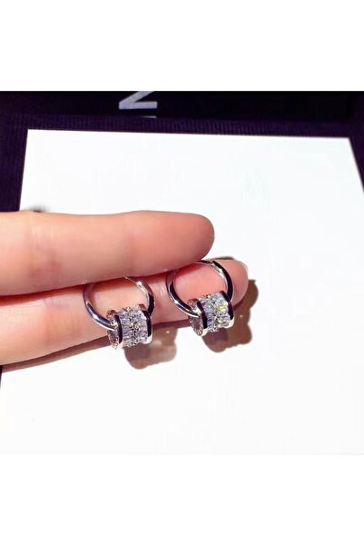 Choice silvery 2026 New Designer Earrings Round Super Shiny Zircon Earrings C...