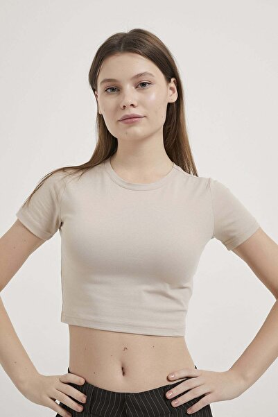 Arma Life Armalife 1642 bis neck short sleeve basic women's t-shirt