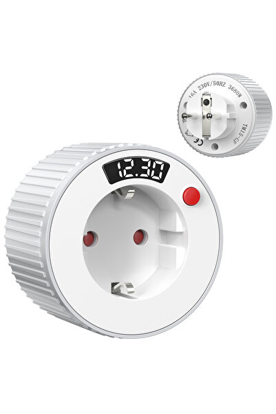 Choice 250V EU 1 white 24-Hour European Standard Rotary Timer Socket, Rotary ...