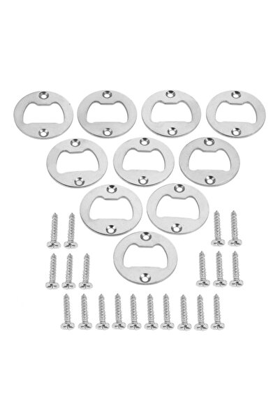 Choice 10pcs silver 10pcs Bottle Opener Insert Screw 40mm Round Iron Corn Bee...