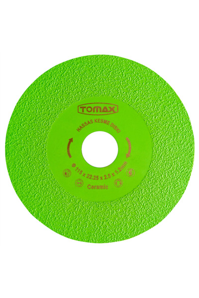 Tomax HASSAS KESİM VE ZIMPARALAMA DİSKİ 115x1,2 mm (YEŞİL)