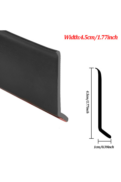 Choice 2M 4.5cm 2m TPE Window Water Blocking Bar BalconySelf Adhesive Waterpr...