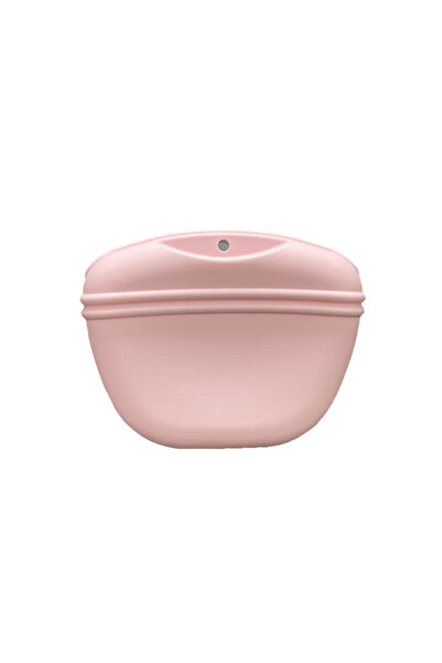 Choice3 Pink Silicone Dog Treat Pouch-Small Training Bag-Portable Dog Treat B...