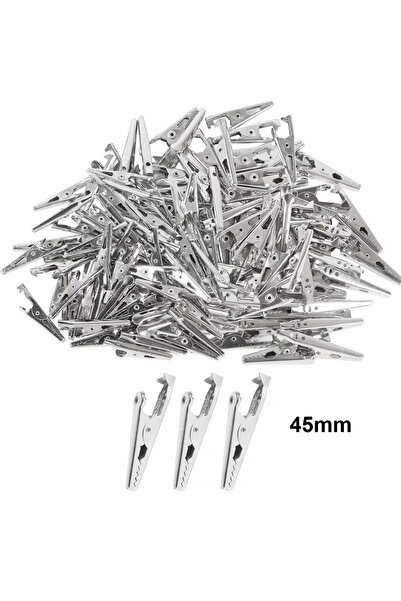 Choice1 50pcs 45mm 50PCS Mini Alligator Clips Mini Metal Alligator Clip 28mm ...