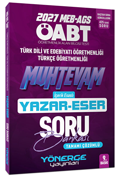 Yönerge Yayınları 2027 ÖABT MEB-AGS Türk Dili Edebiyatı - Türkçe Öğretmenliği...