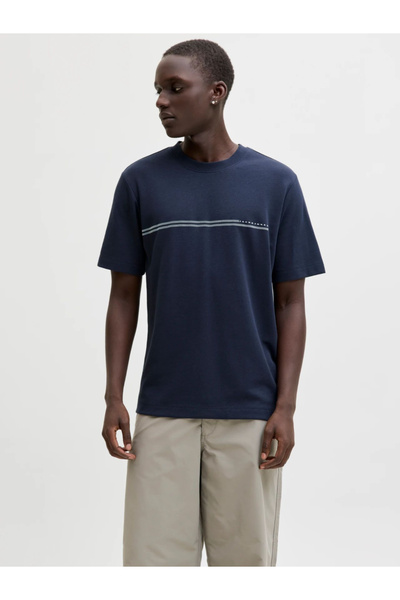 Jack & Jones Jcofusıon Chest Brand Tee Ss Crew Noos Erkek T-Shirt 12289936