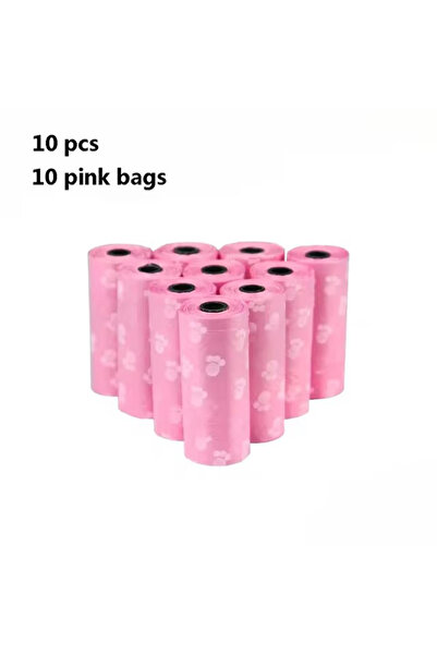 choice2 Pink 10pcs Degradable Pet Dog Waste Poop Bag With Printing Doggy Bag ...