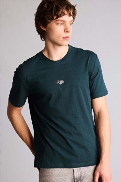 DeFacto 100% Cotton Regular Fit Printed Short Sleeve T-Shirt G3213Ax26Sp