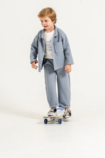 Jikko Baby Boy's 3-Piece Suit with Shirt and Jacket 9106