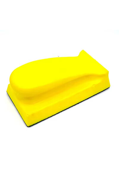 Choice 1pcs YELLOW Hook and Loop Hand Sanding Block PU Foam Sanding Pads Hand...