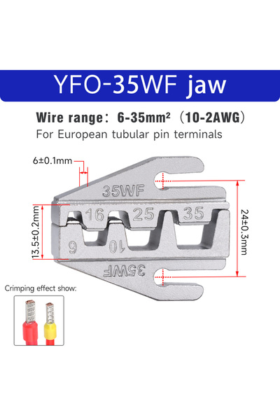 Choice3 YFO-35WF فكوك كبس 1 قطعة، قوالب كبس بديلة لمكبس الكبس YFO، فكوك كبس ق...